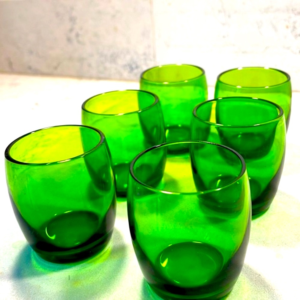 Handblown Tilt Ball Decanter & Cordials Set Cambridge Glass Co Circa 1930’s EUC - Picture 6 of 16